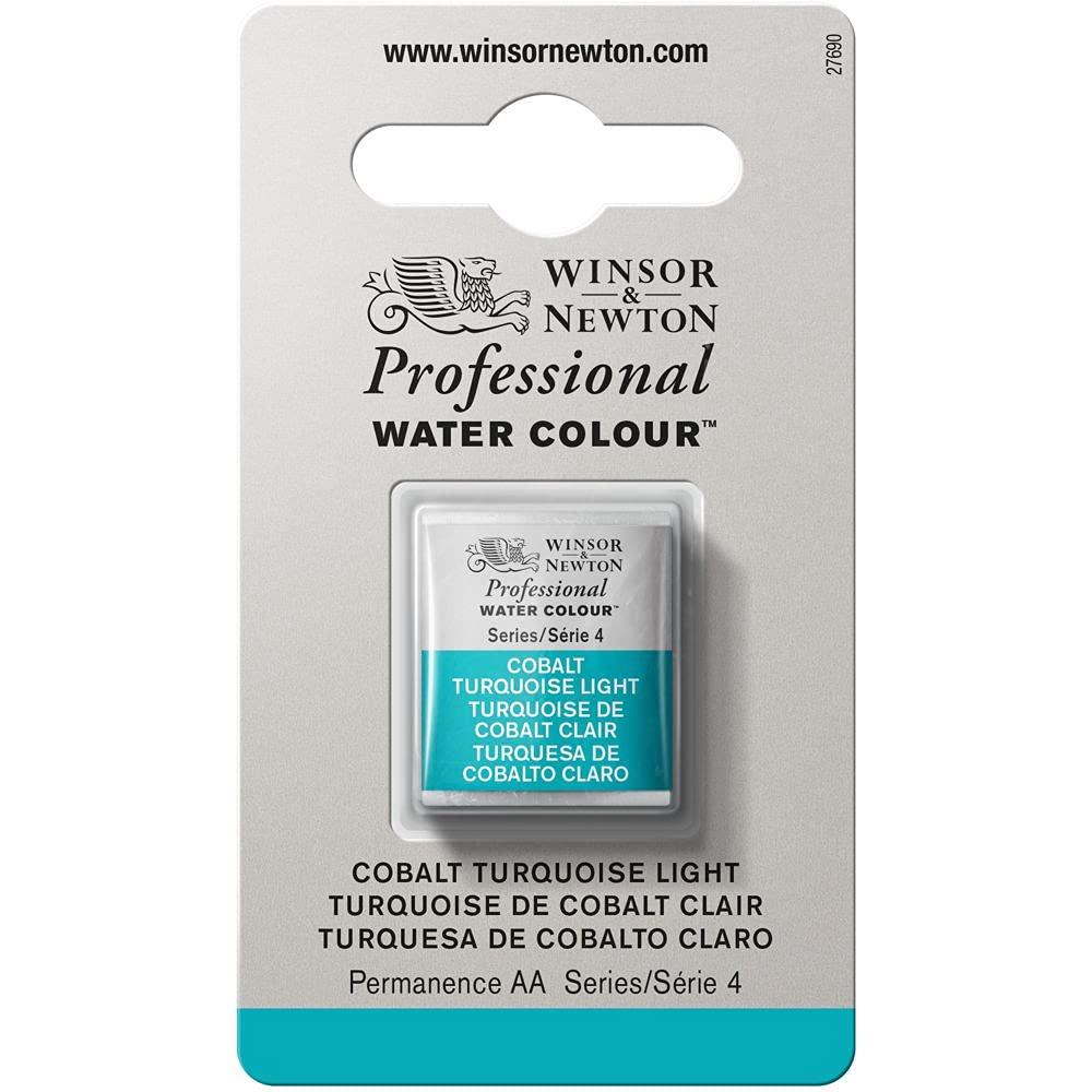 Winsor & Newton Professional Watercolour Half Pan Cobalt Turquoise Light 175 ...