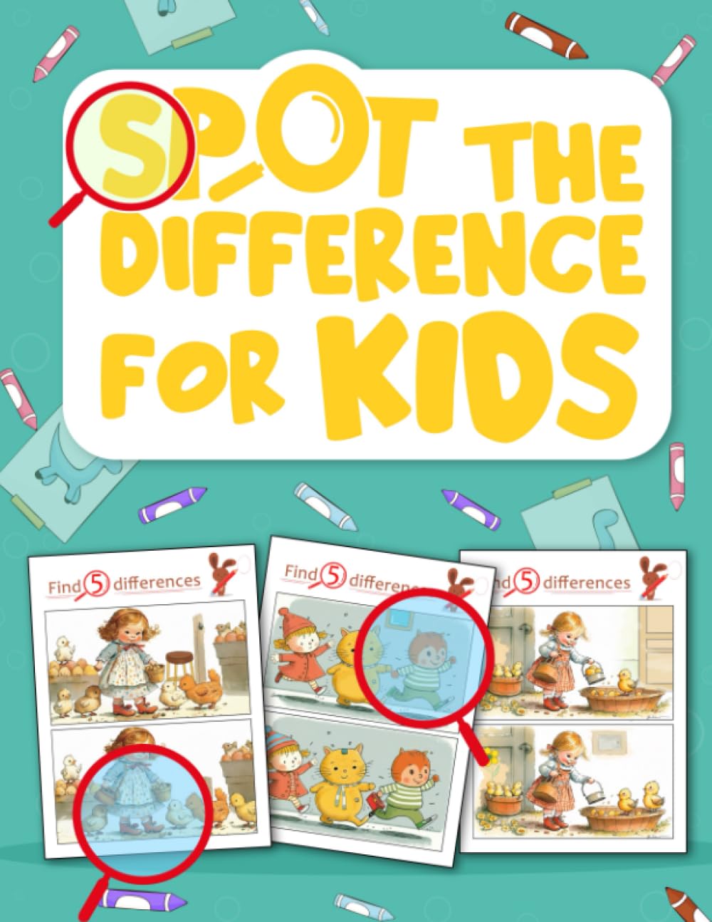 spot the difference for kids 8-12: The Spot the Difference, Book for Kids. Search & find Difference