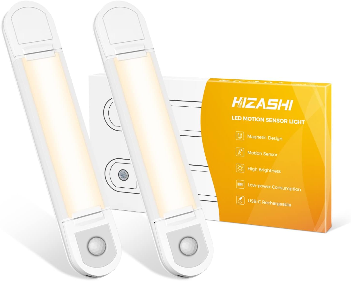 Hizashi LED Under Motion Sensor Light, USBC
