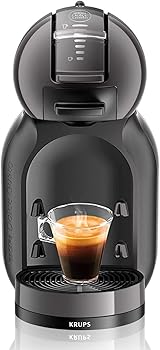 Krups Nescafé Dolce Gusto Mini Me S KP1208 Cafetera de cápsulas con 15 bares de presión, capacidad 0.8 L, bebidas frías o calientes, modo Eco, Play&Select, Thermoblock, 35 tipos café, Negra3