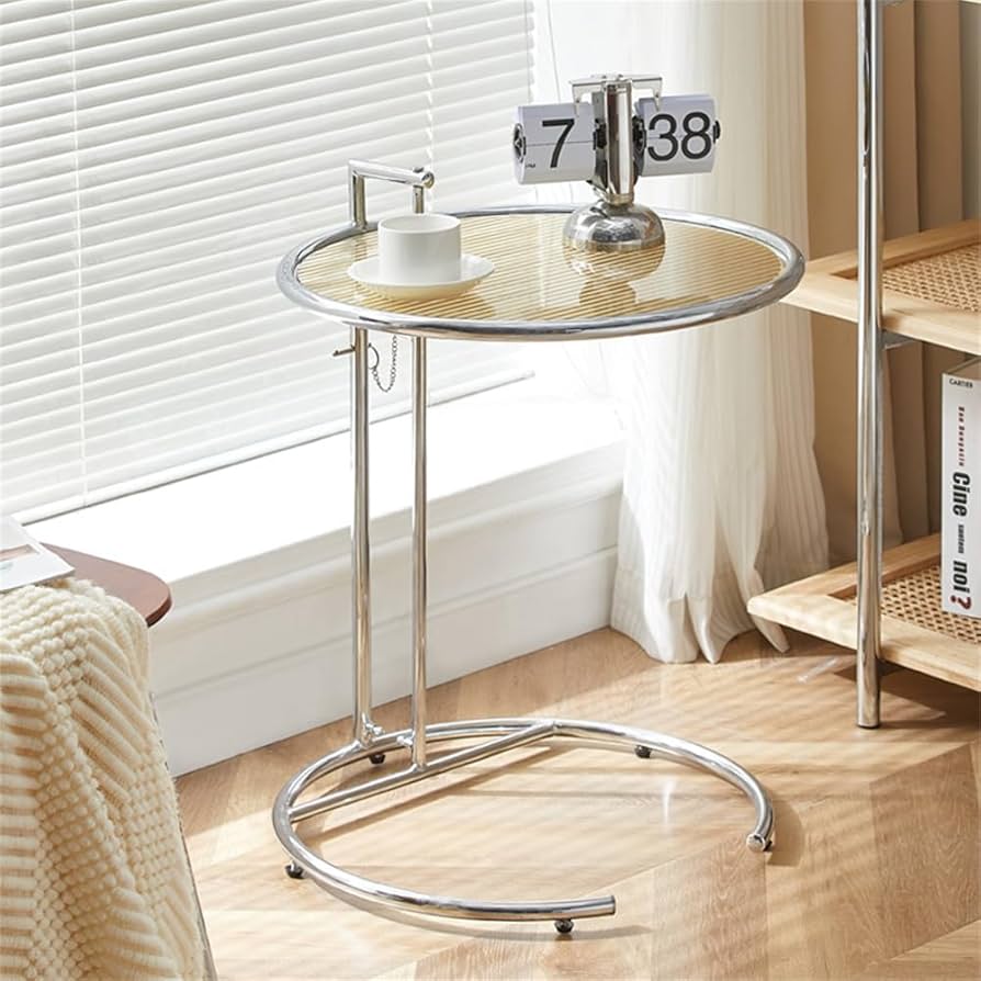 ☆おしゃれサイドテーブル多目的 強化ガラス 耐久性