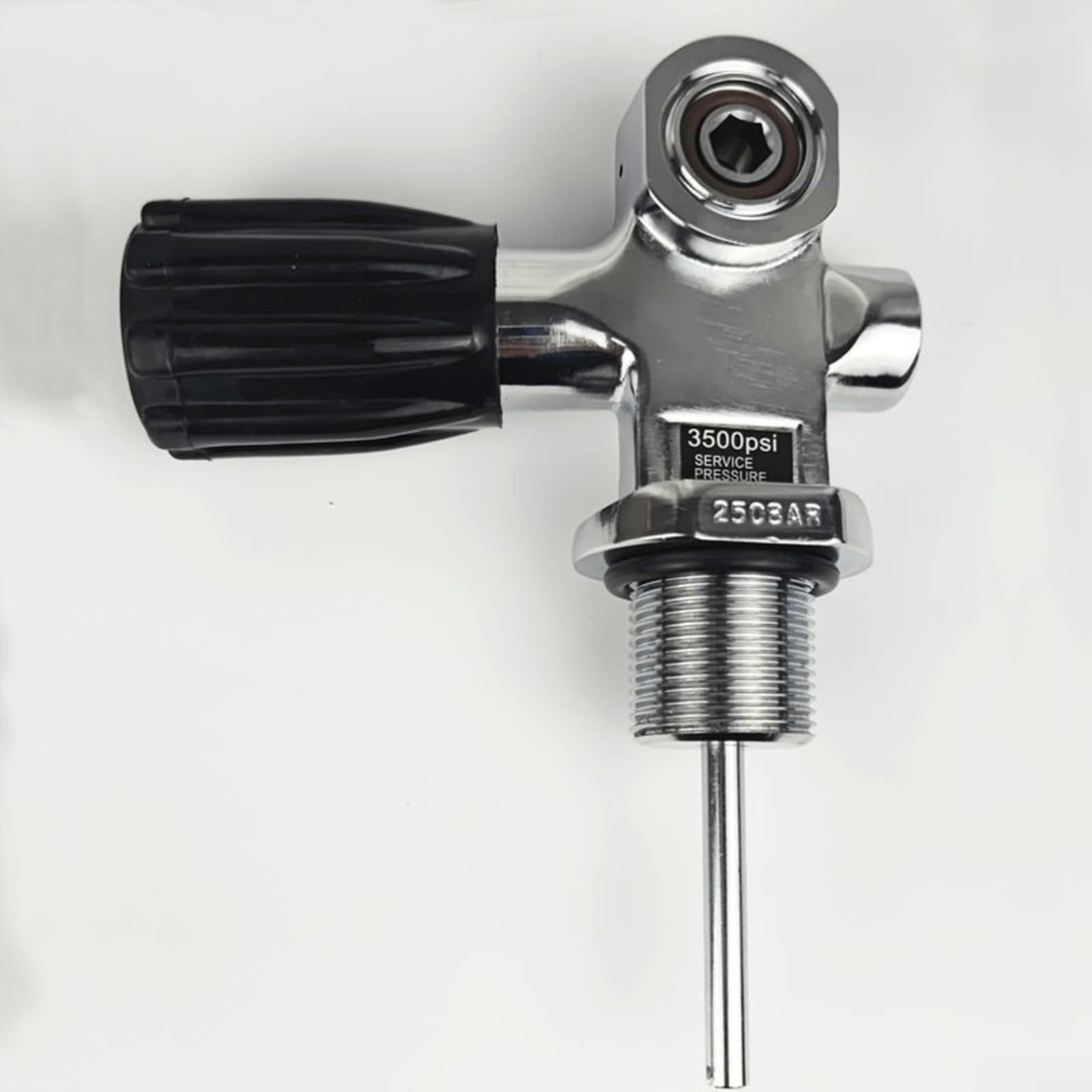 Válvula de cilindro de buceo de alta presión, 3500PSI DIN/YOKE G3/4 M18x1.5 aleación de aluminio para llenado de aire del tanque de buceo (M18* 1.5)
