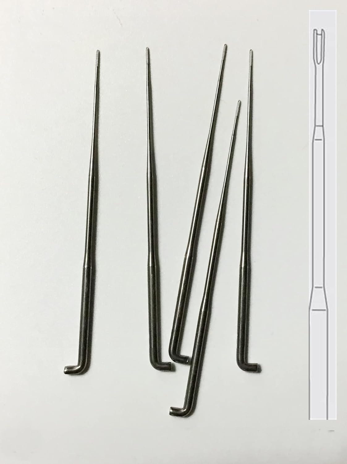 M00803x5-FS Rooting Needle 38G Medium Fork Pack of 5 for Reborn Rooting MOREZMORE