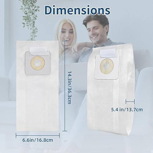 Miniatura 4 de Paquete de 10 bolsas de repuesto para aspiradora Bissell PowerForce 1739 3522 3525 3545 3550 3554 6592 Series, repuesto # 32120