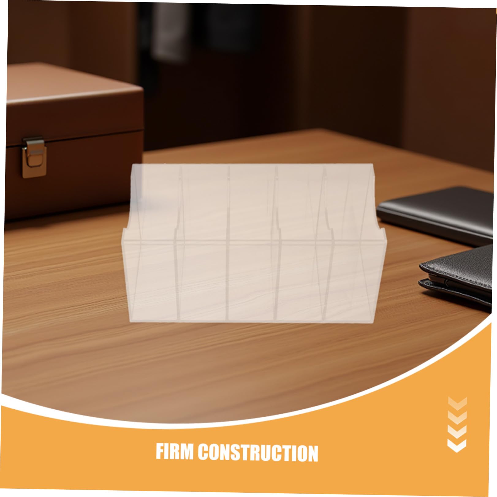 Yardwe 2 Pezzi Scatola Porta Cinture in Acrilico a 5 Scomparti per Armadio | Organizzatore Trasparente, per Cinture e Cravatte, Uso in Cassetto o Guardaroba, Facile Pulizia