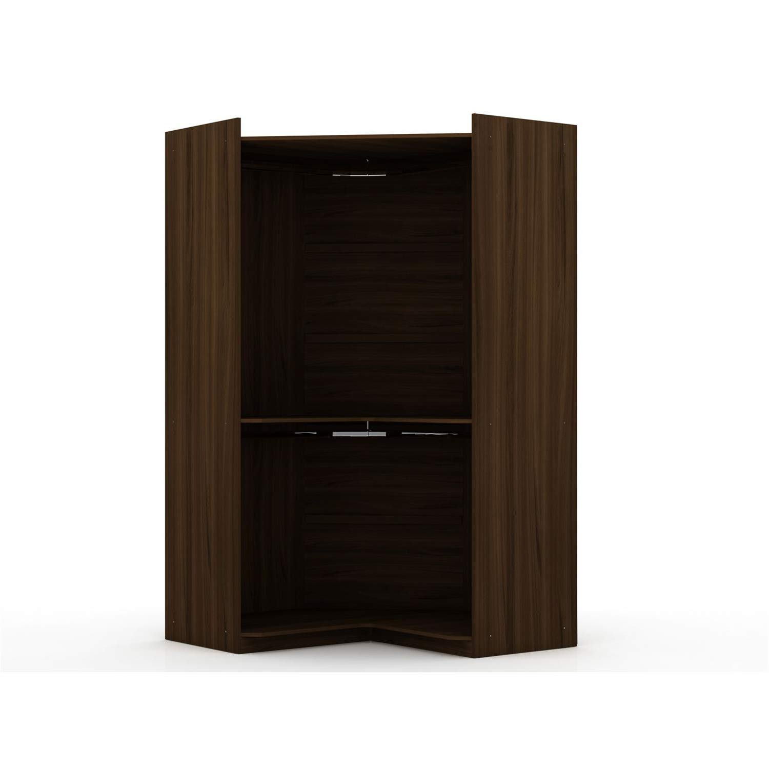 Photo 1 of ***NOT REFUNDABLE - NOT FUNCTIONAL - FOR PARTS ONLY - SEE COMMENTS***
Manhattan Comfort Mulberry Engineered Wood Open Corner Closet in Brown