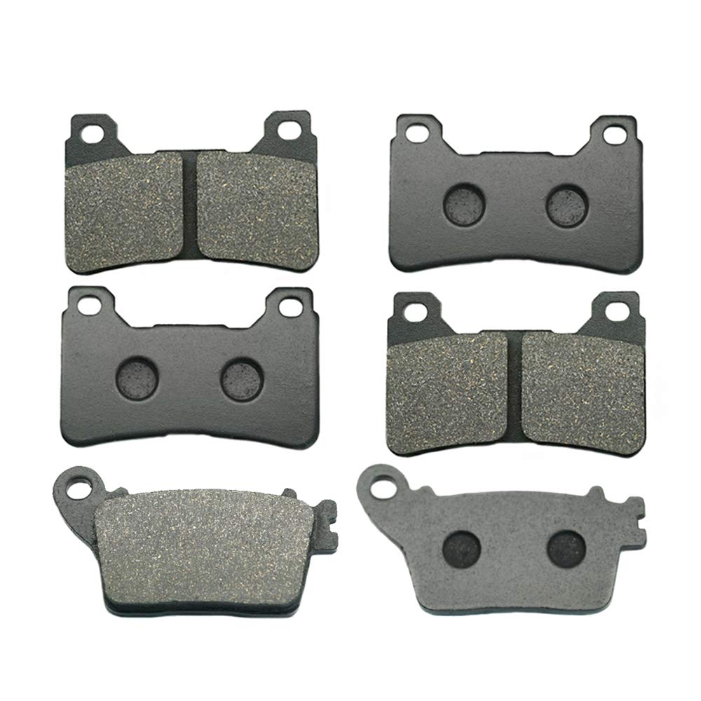 S SYUU Plaquettes De Frein Avant Arrière Moto Fibre De Cuivre - Compatible Honda CBR 600RR 1000RR 2006-2015