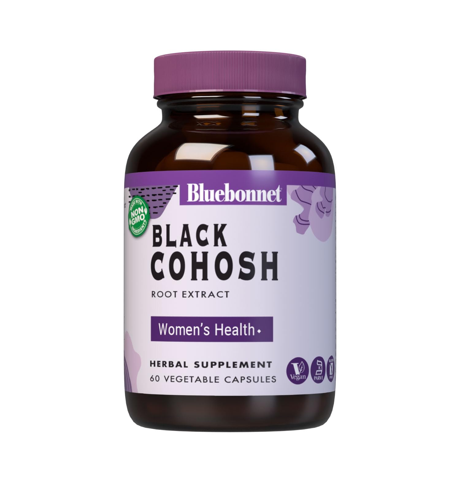 Nutrition Blue Bonnet Black Cohosh Root Extract Vegetable Capsules, 60 Count