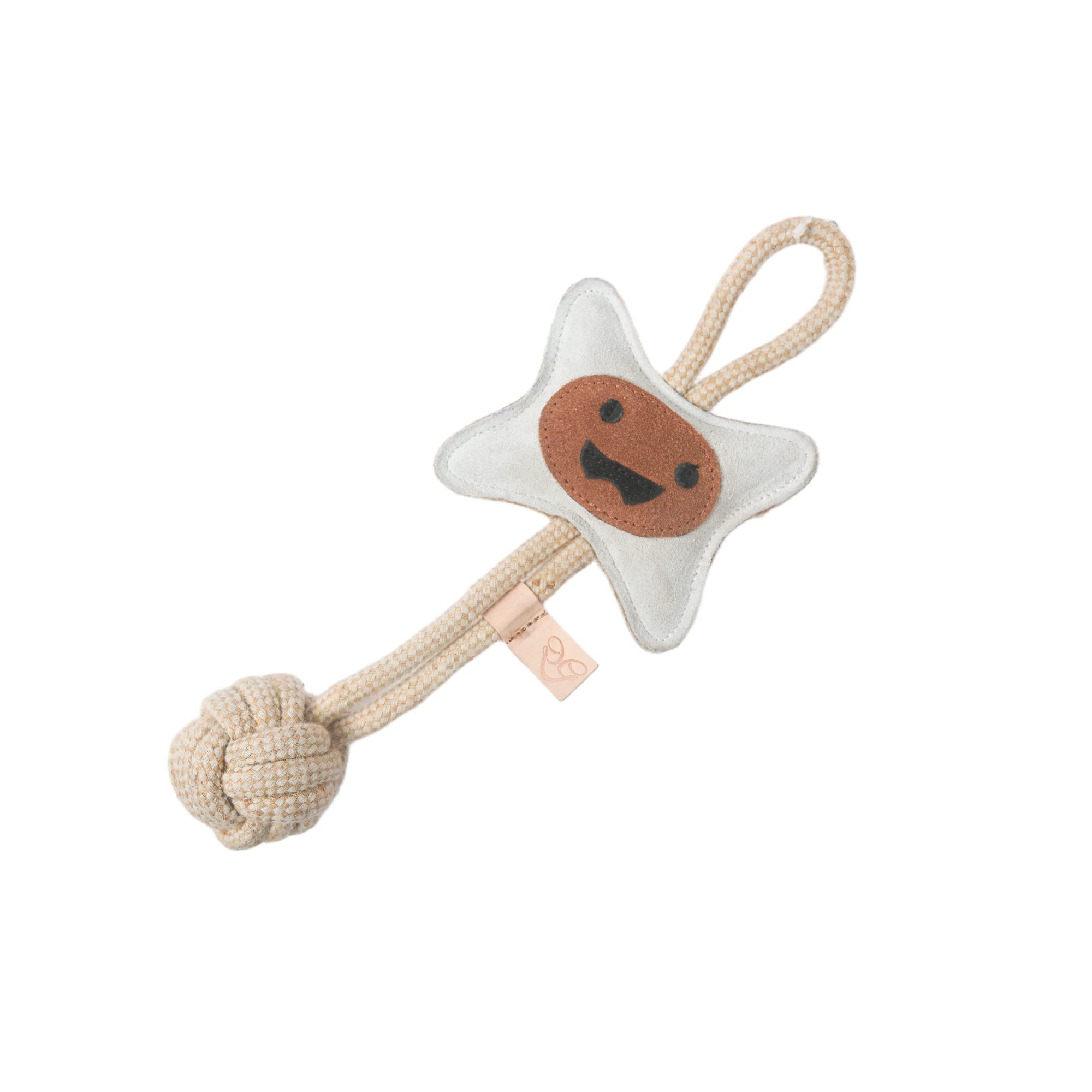 GUTS AND GLORY Dog/Puppy Chew Toy, Non Toxic Interactive Chewing Toy, Ideal for All Breed and Sizes (Suede Leather and Jute, Tan and White) (B0BRZXL178) Amazon Price History, Amazon Price Tracker