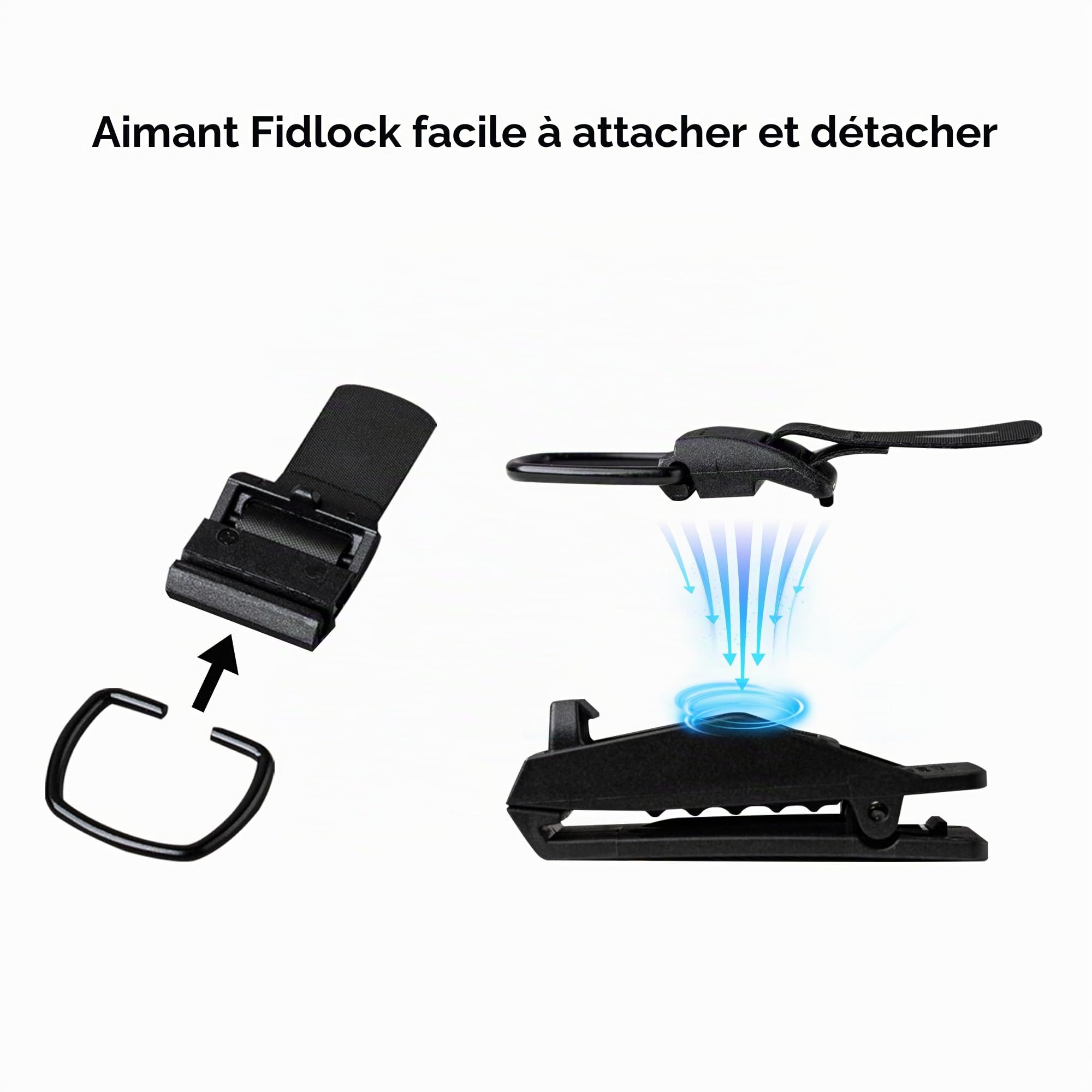 ALPAKA HUB Keychain, Porte-clés Tactique avec Clip de Ceinture, Porte-clés Homme Porte Clés Magnétique Amovible Rapide, Porte Clef MOLLE, Compatible avec ALPAKA Portefeuille, Sling, Sac à dos