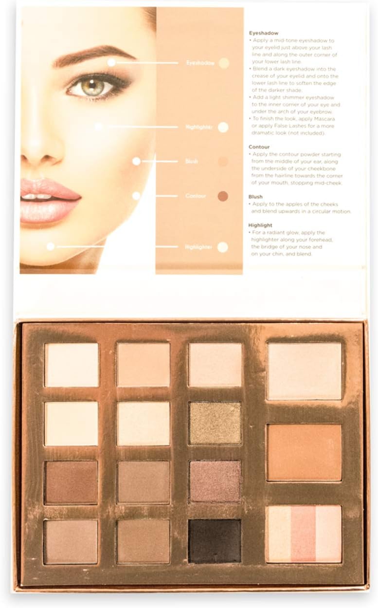 Manna Kadar Natural Radiance Eye & Face Palette, Multi Colored