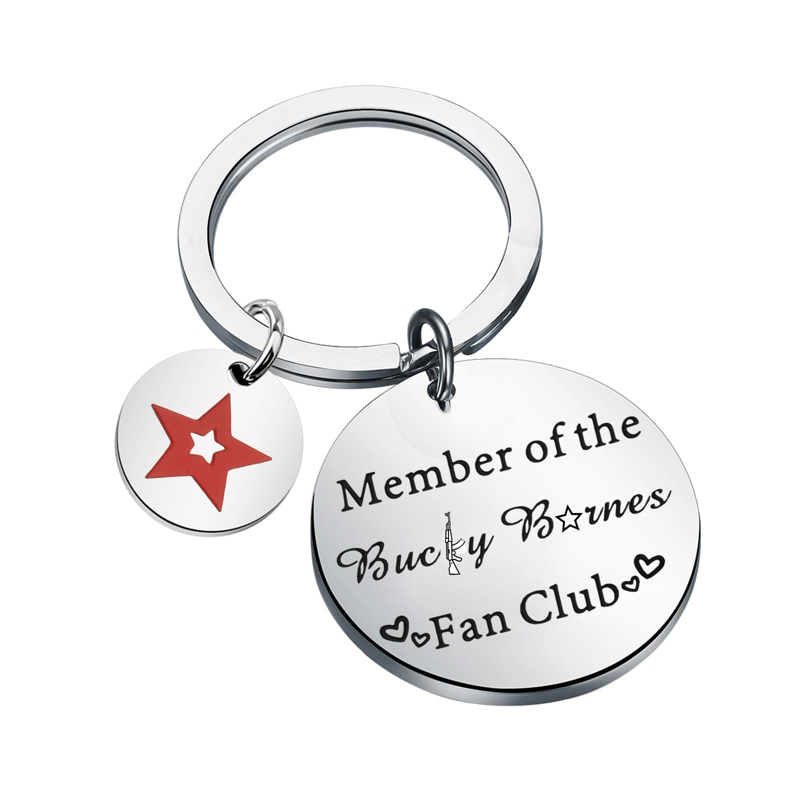 MAOFAED Movie Inspired Keychain, Winter Soldier, Fandom Gift, Fan Club Merchandise, Fan Girl Gift