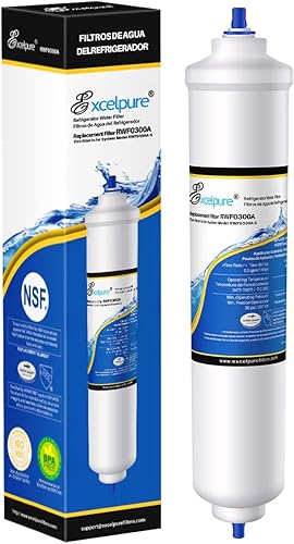 GXRTDR - Filtro de agua en línea de repuesto para GE GXRTPR, GXRTDQ, 4378411RB, Samsung HAFEXEXP, DA29-10105J, Whirlpool WHKF-IMTO, IC-100A, para