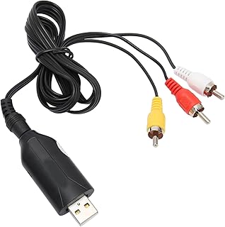 Dispositivo de Captura de Vídeo USB, Placa de Captura de Vídeo VHS, VCR, Hi8, DVD, SetTox Box, DV, Filmadora Via RCA para Conector USB, Suporte PAL, NTSC, para PC TV