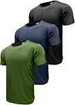 Boyzn Men's Short Sleeve Athletic T-Shirts, Moisture Wicking Quick Dry Running Shirts, Active Gym Workout Tee Shirts for Men