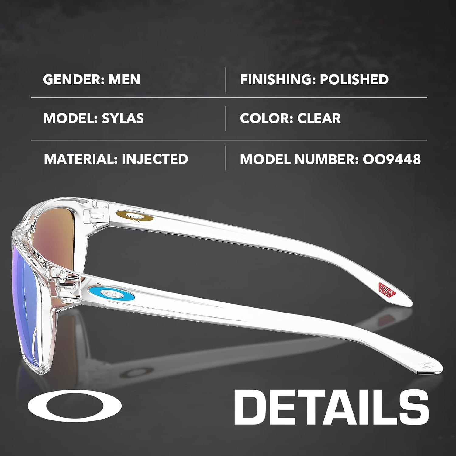 Oakley SYLAS OO9448 Rectangle Shape Sunglasses With Official Eyewear Kit