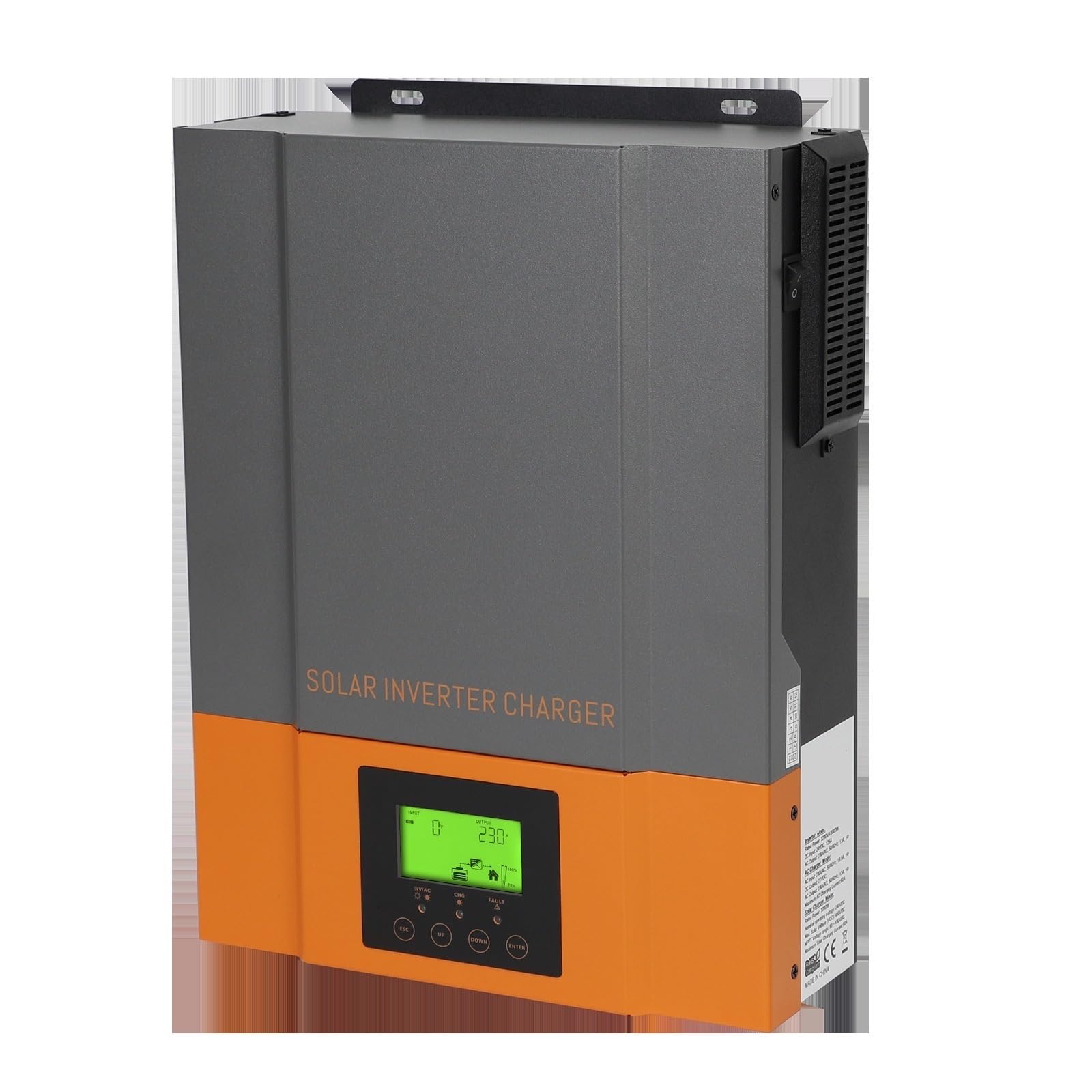 Inwerter Słoneczny Hybrydowy 24V MPPT 150A 80A Konwerter Baterii Czysta Fala Sinusoidalna Panel Fotowoltaiczny Maksymalna Moc 6KW 3KW Zróżnicowane Zastosowania(3.2KVA 3KW 24V,WITH WIFI)