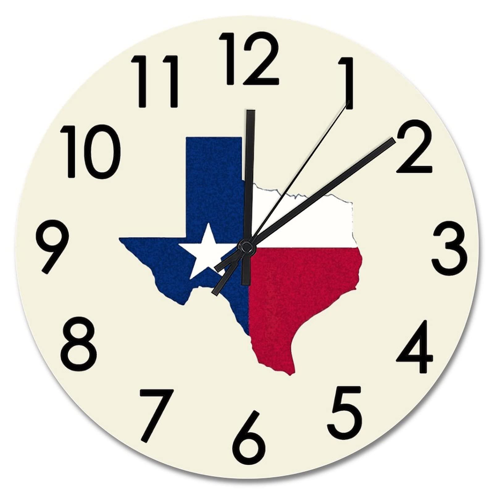 Horloge murale Texas Stars grand format pour embellir vos murs nus