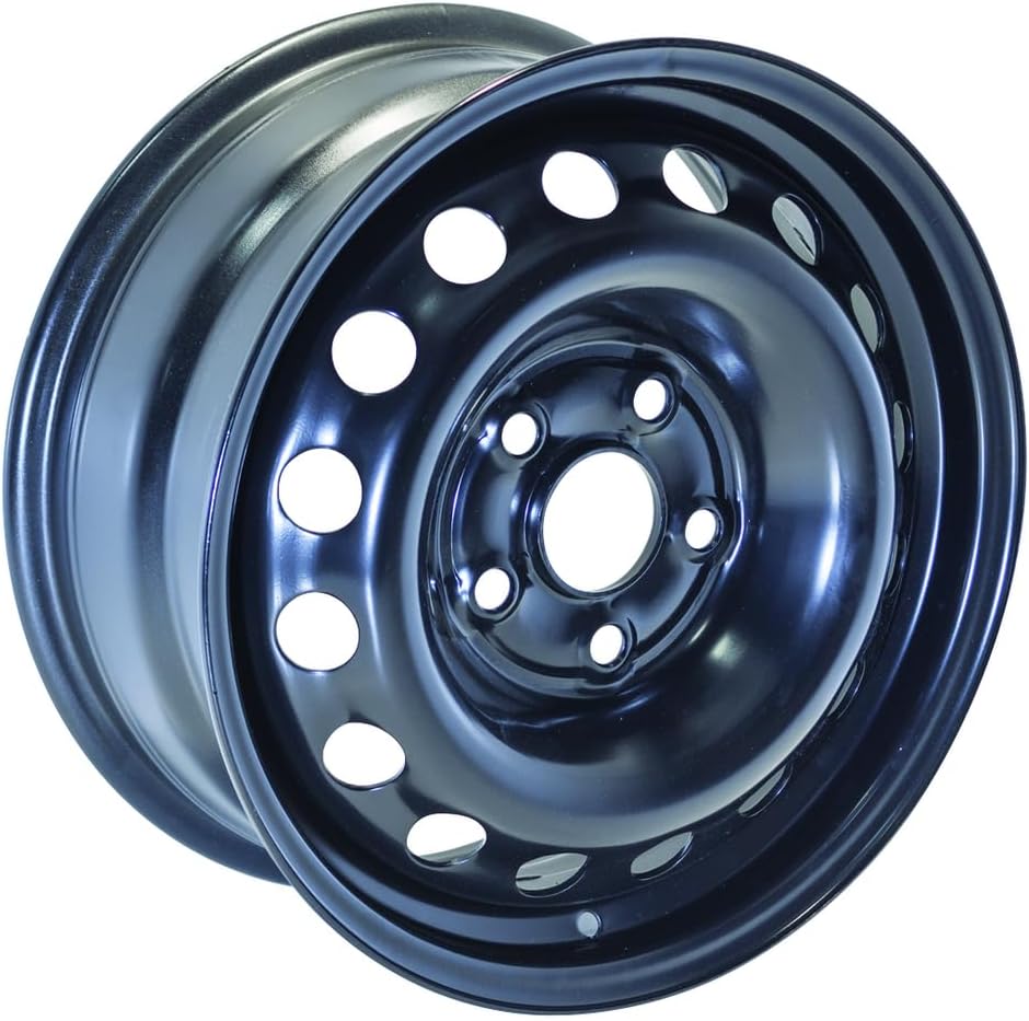 16x7 inch Custom Wheel - Black Standard Steel Rim ST Bolt- Pattern 5x120 mm Offset 50 mm