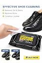 Shoe Cleaning Wipes 80 Sheets Each | Instant Shoe Shine & Polish Wet Wipes | Portable Sneaker, Leather & Sports Shoe Cleaner (Pack of 2) gallery image