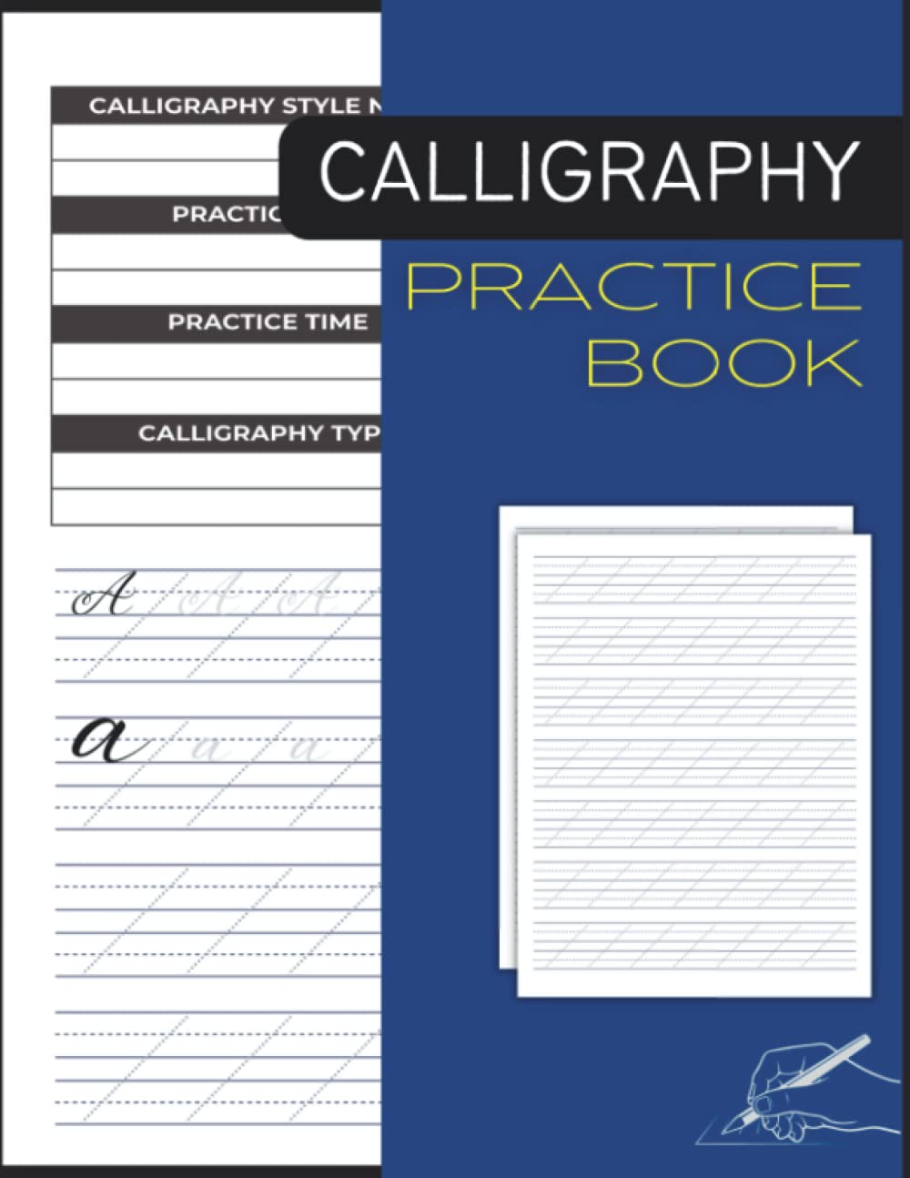 Calligraphy Practice Book: Alphabets Tracing Book For Beginners Adults