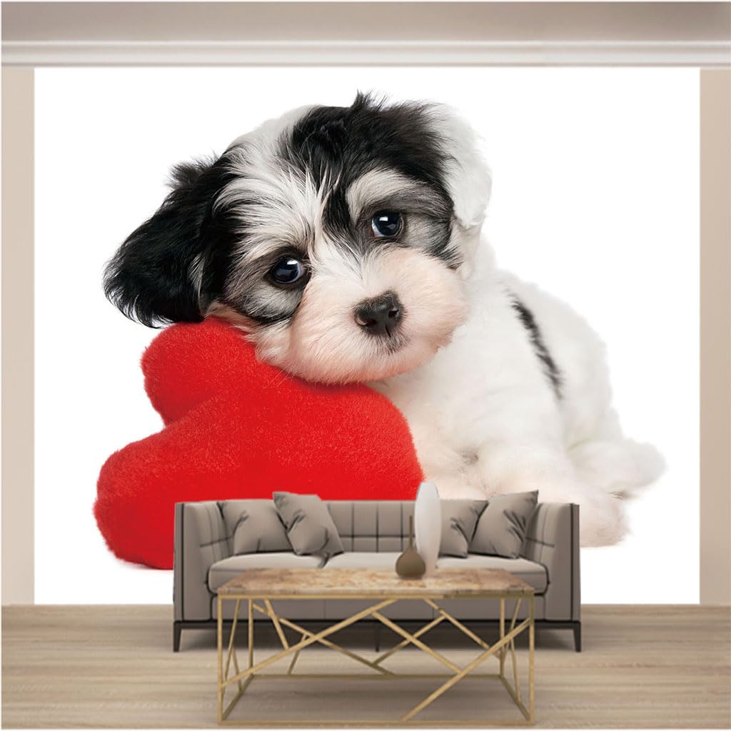 Wallpaper Motifs de Fond d'Écran Chien Mignon Papier Peint XXL Intissé