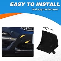 Vista 7 de Tapa de gancho de remolque de parachoques delantero para BMW X3 G01 G08 2018 2019 2020 51119477665 (negro mate, lado derecho del pasajero)