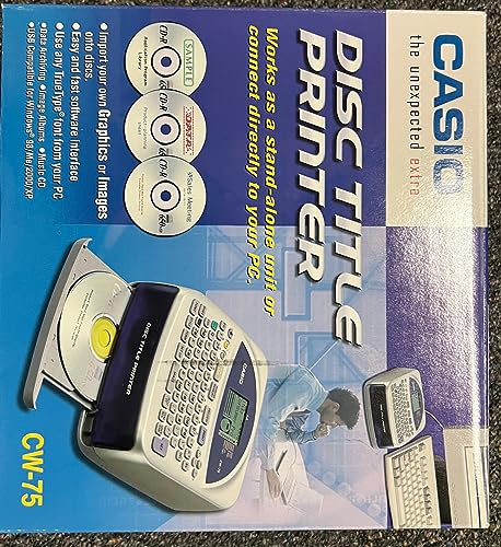 Casio CW-75 Disc Title Printer With Qwerty Keyboard cover