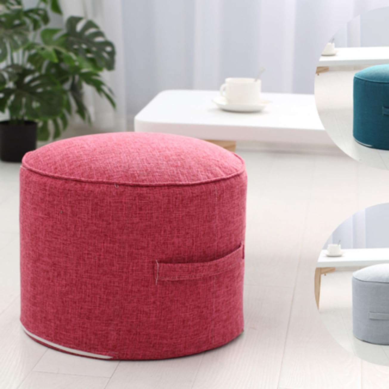 Amazon｜[Donahutt03] スツール 四角 足置き 赤 ステップ 踏み台 子供