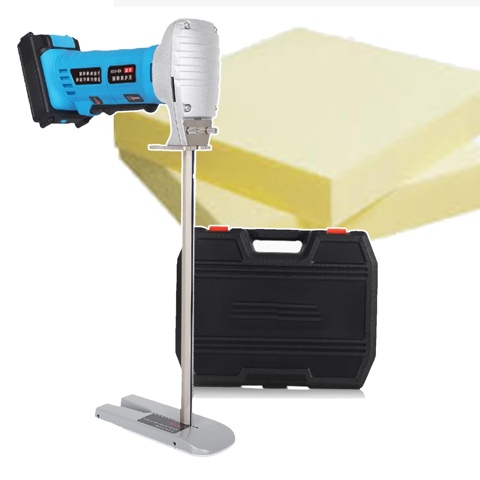 Elektryczny nóż do styropianu 3000 RPM, profesjonalna piła do cięcia gąbki 300W, wysokość cięcia 6"/8"/12", do budowy modeli architektonicznych, prototypów (6)