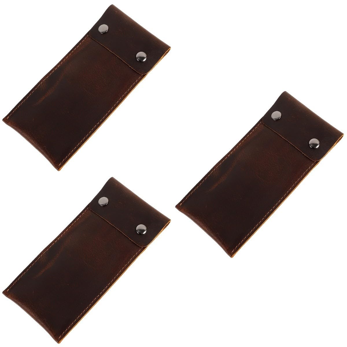 3stücke Travel Watch Pouch Aus Leder Retro Handgefertigtes Uhrenetui Für Uhr Für Reisen Und Aufbewahrung Schützt Vor Kratzern Langlebig Und Stilvoll