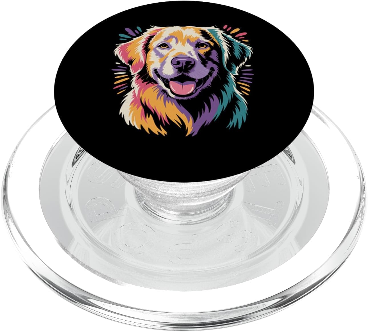 Funny Golden Retriever Art for Men Women Golden Retriever PopSockets PopGrip for MagSafe