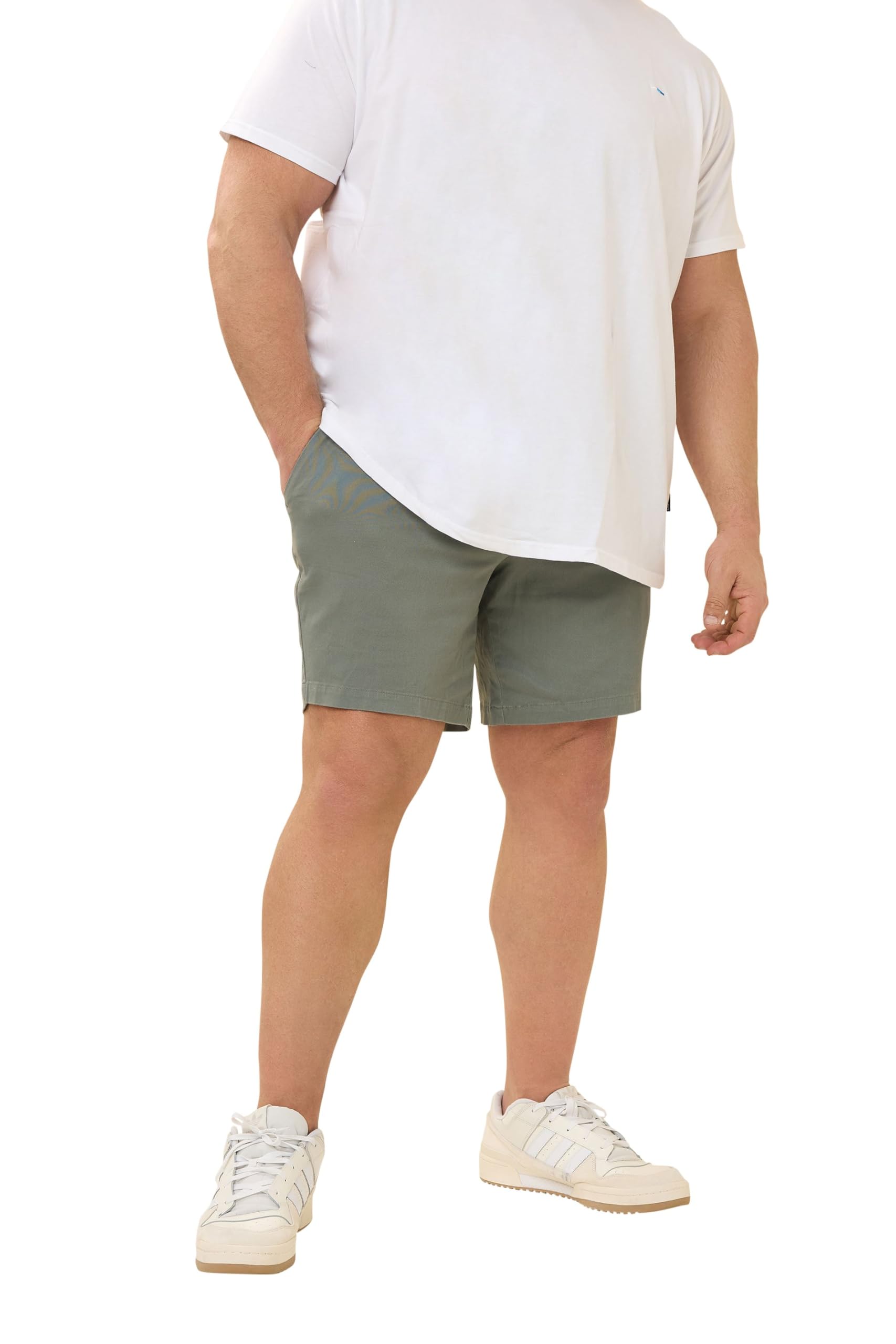 Badrhino Stretch Chino Shorts - Green