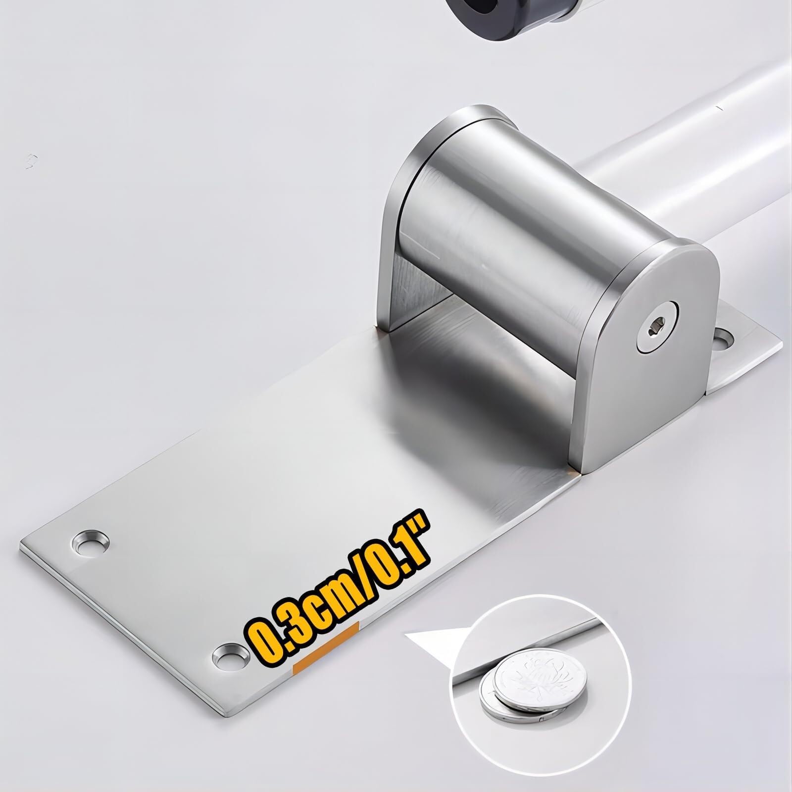 X&Z-XAOY Barandillas De Seguridad Abatibles En Forma De U para WC Barras De Agarre Plegables para Baño Asideros De Inodoro Antideslizantes,27.6″