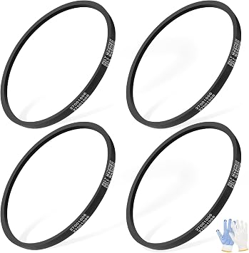 4 Pack Washer Drive Belt Compatible with Amana Maytag Speed Queen Washers Replace# 27001006 38174 WP27001006 2200063 40053601 40053606 AP6007462 PS11740577