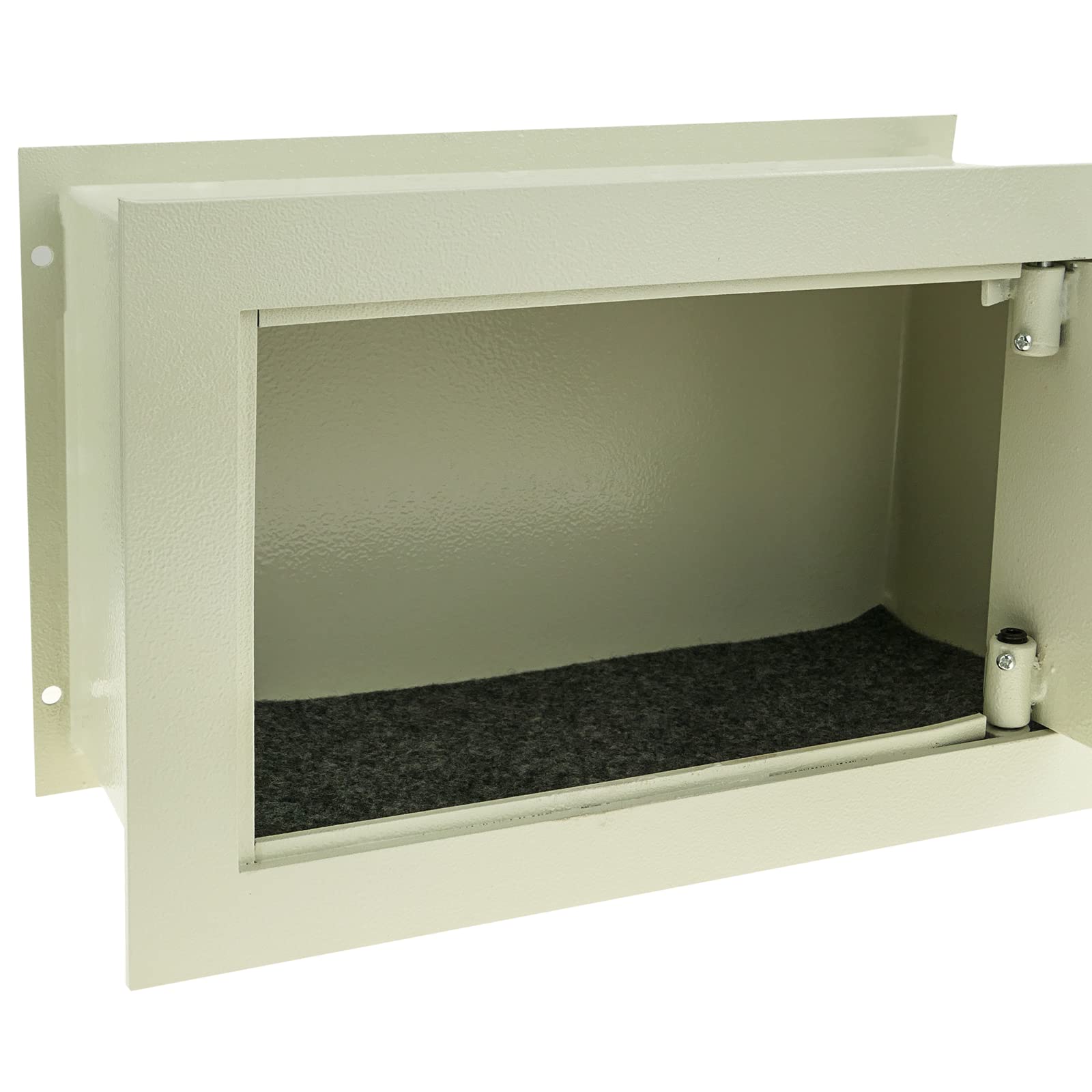 PrimeMatik - Caja Fuerte de Seguridad empotrada de Acero con Llaves 36x15x23cm Beige