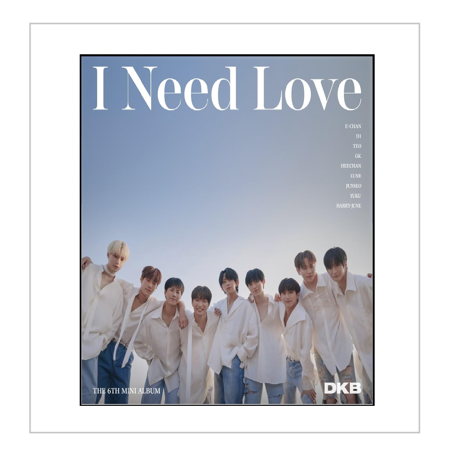 Genie Music DKB - 6th Mini Album I Need Love CD + Folded Poster