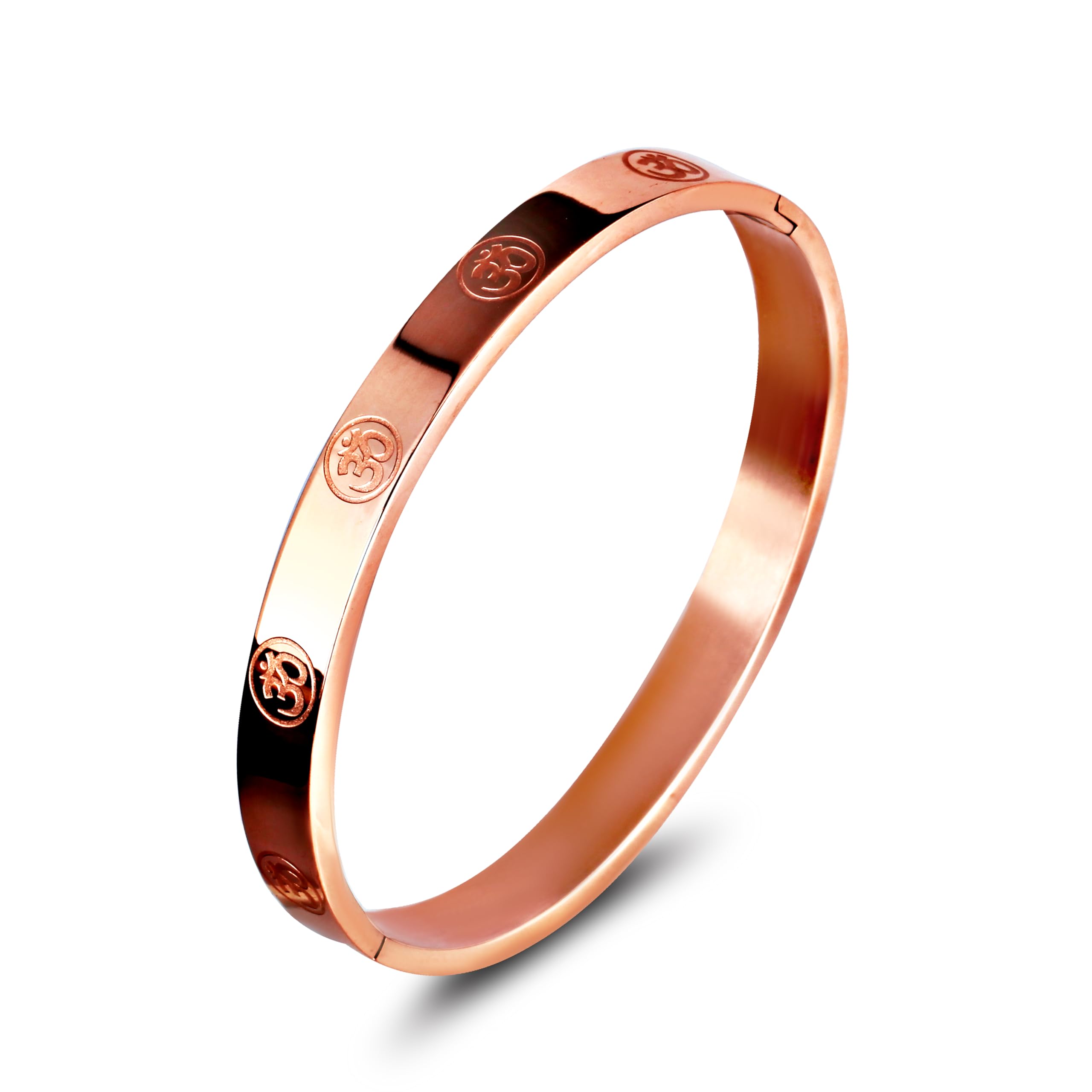 MEENAZ Bracelet for Men Stainless Steel Aum Om Kada for men Bracelets | Bracelet for Boys Gold,Kada | Waterproof, Anti-tarnish Bracelet golden, Rust-free, Skin friendly | 8 mm Bracelets for Men (B0D26CGX6T) Amazon Price History, Amazon Price Tracker