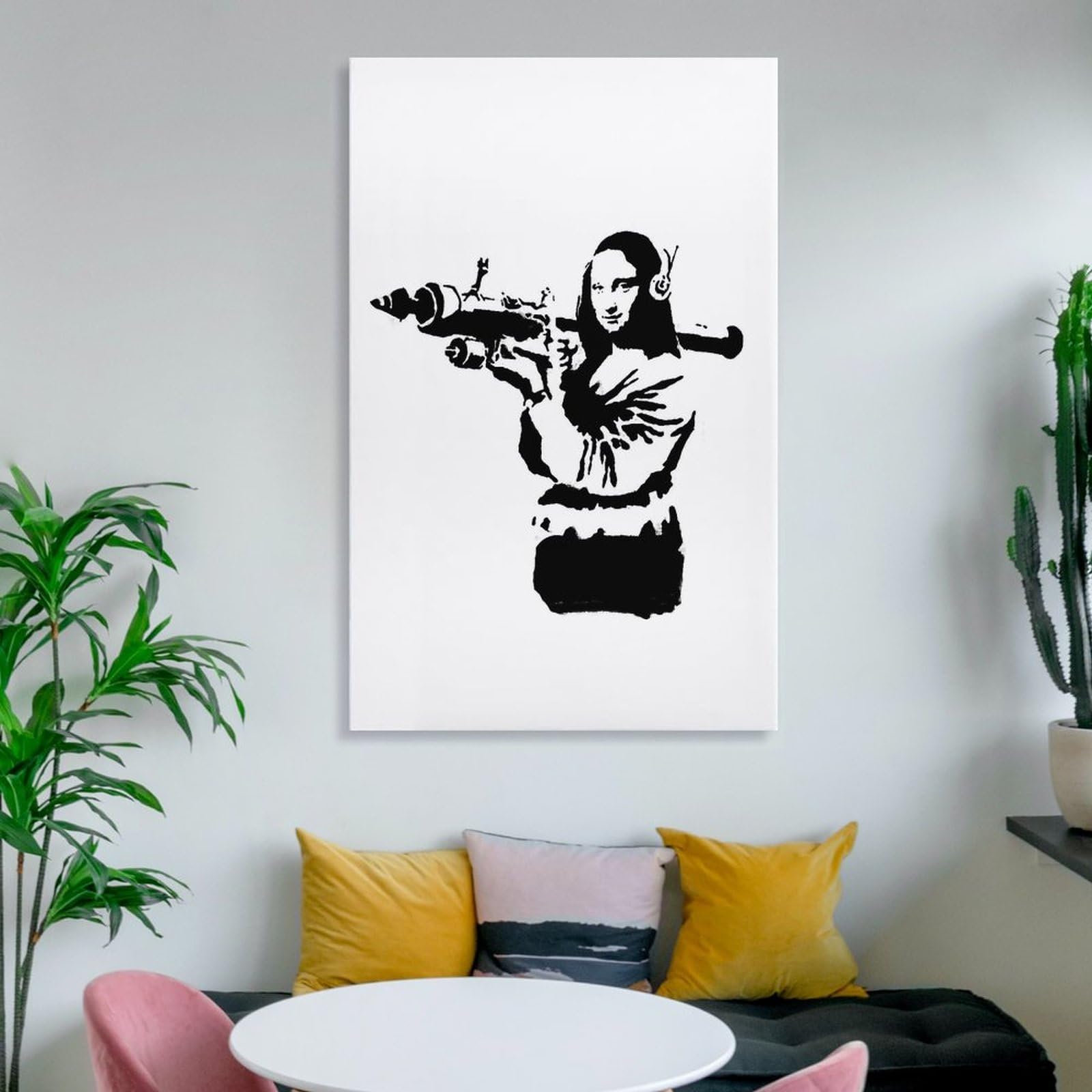 バンクシー カリモク モナリザ ランチャー 壁掛け時計 モナリザバズーカ レア バンクシー カリモク モナリザ ランチャー 壁掛け時計 モナリザ