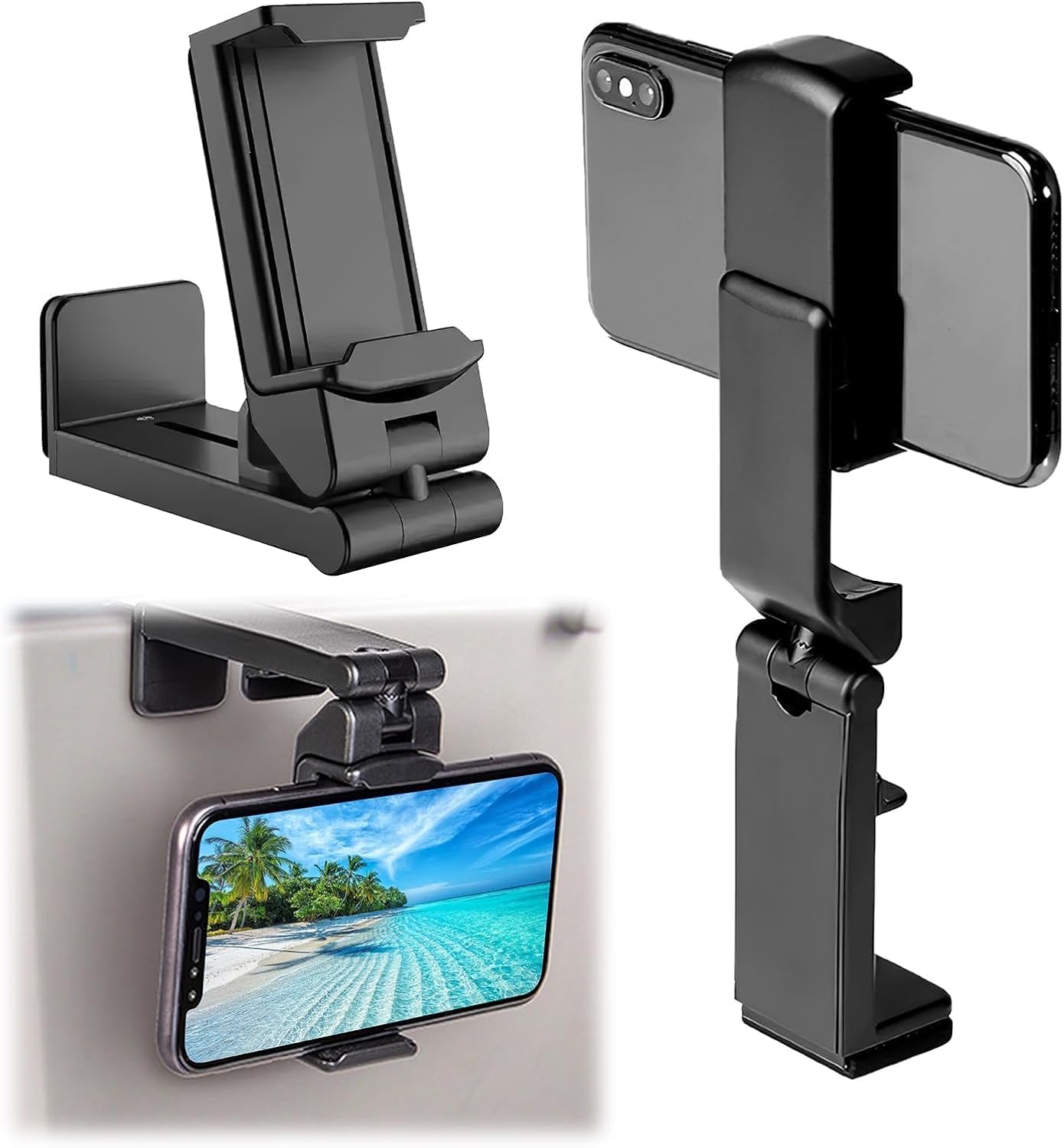Airplane in Phone Holder, 360° Rotation Adjustable Mobile Phone Stand, Portable Foldable Phone Holder, Multifunctional Portable Travel Gadgets, for Planes, Trains, Desks-image-42