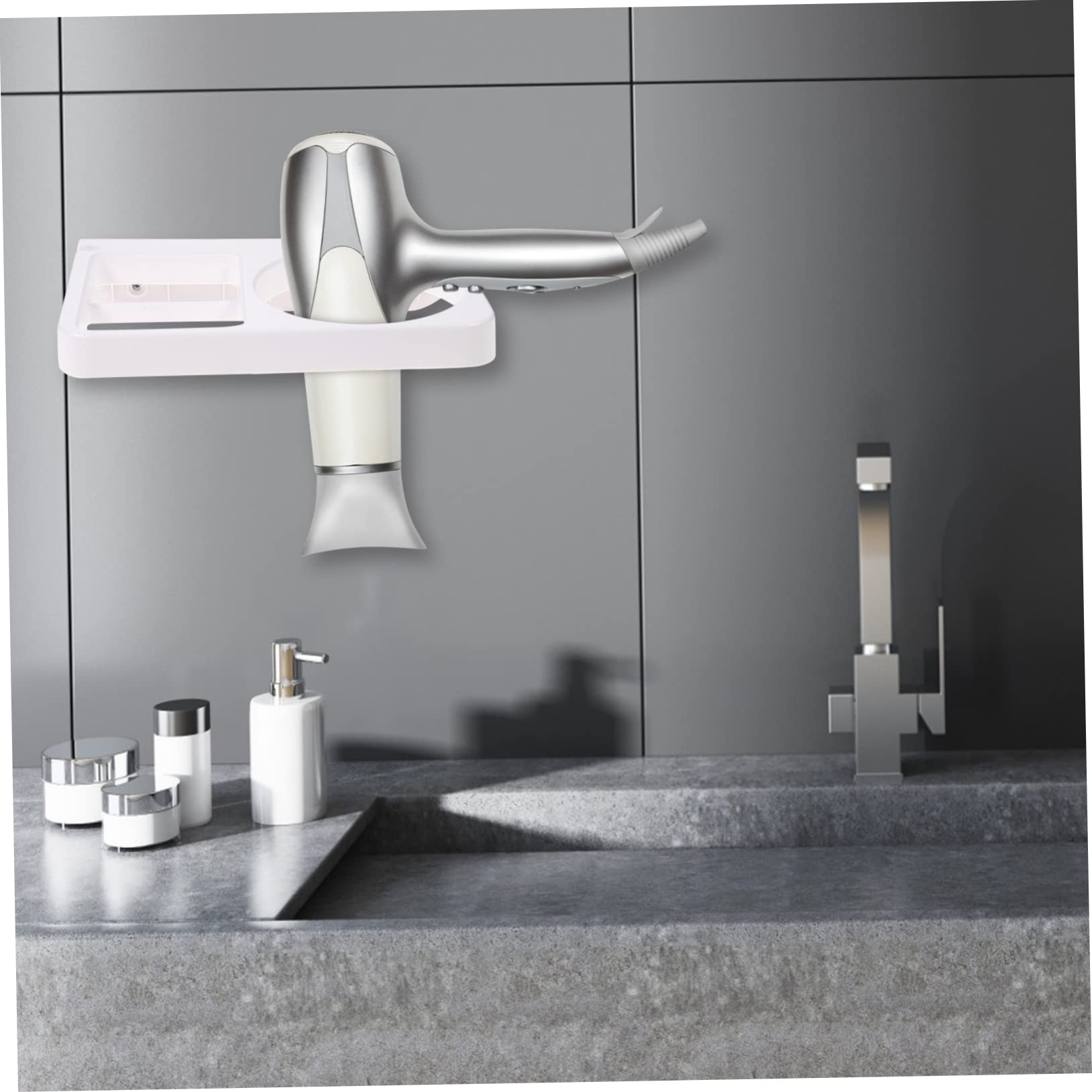 Beavorty 3 Pezzi Asciugacapelli Da Bagno Supporto Per Asciugacapelli Supporto Per Asciugacapelli Supporto Per Asciugacapelli Da Parete Facile Da Installare Supporto Per Asciugacapelli