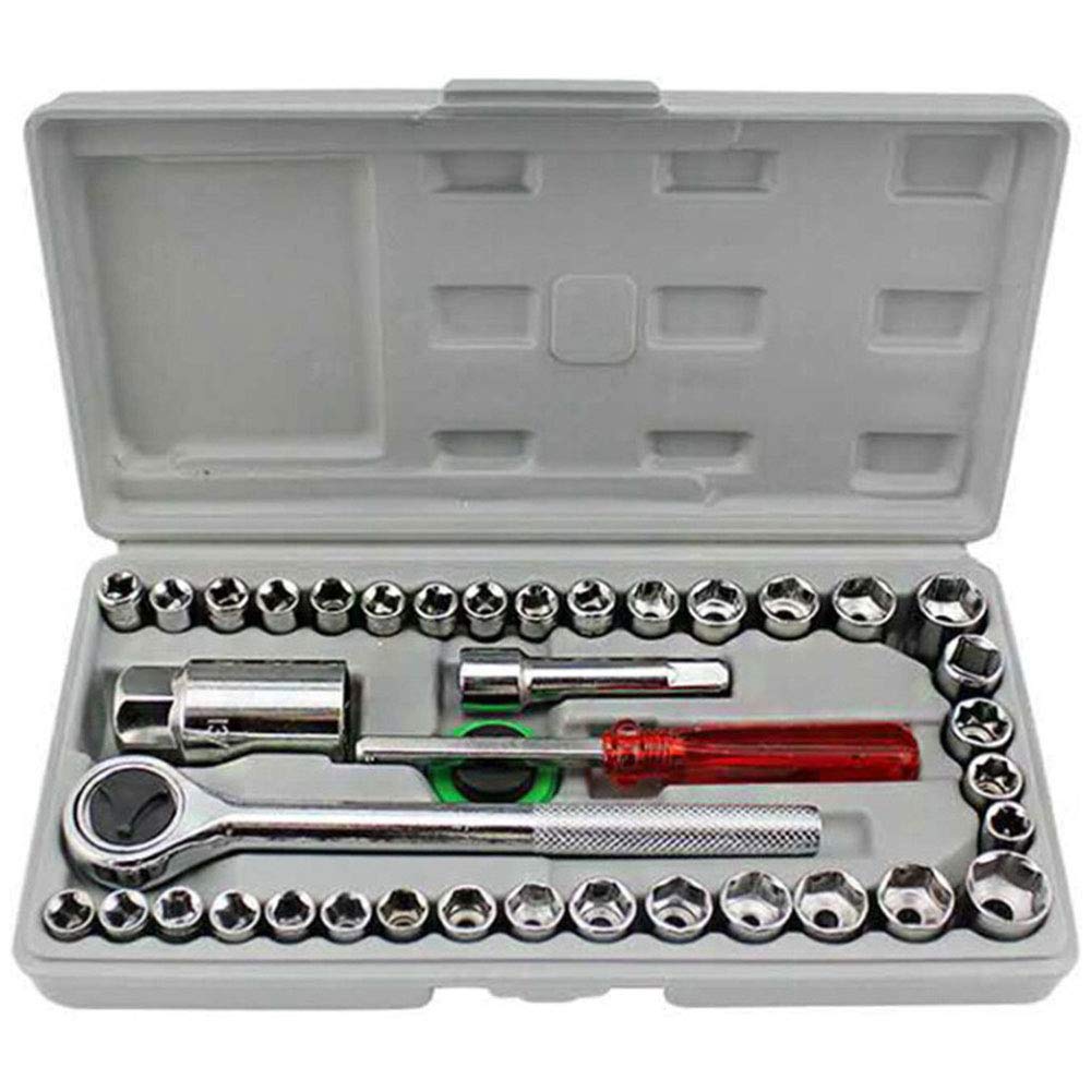 Shoppingekart 40pcs Socket Wrench Set Car Motorcycle Repair Tool Combination Spanner (B08XJVG32C) Amazon Price History, Amazon Price Tracker