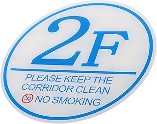 OSALADI Door Number Sign sticker storey number sign floor number apartment storey number house number 2f slate Acrylic