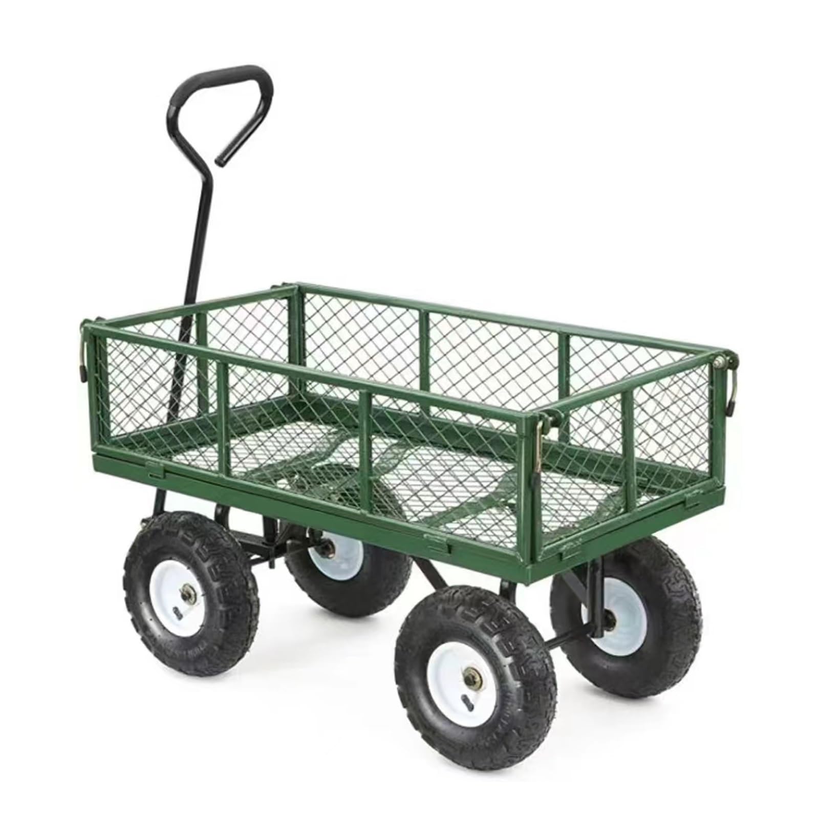Vagón Plegable Todoterreno con Ruedas Grandes, Capacidad de 250 kg, Ideal para Playa, jardín, Pesca y Venta Ambulante.