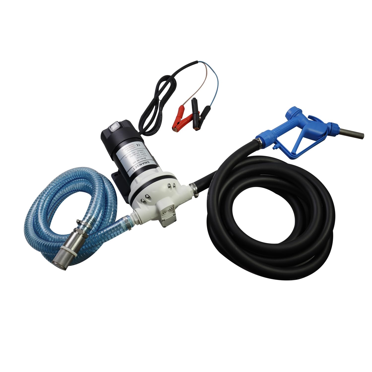 DEF Pump 12 Volt, Pump Kit for DEF, Drums, And Wall Mounts, Includes,Coupler,Flow Meter,10.6 GPM 23PSI, Lift 11m