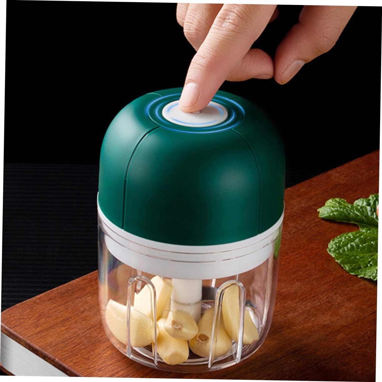 Luxshiny Electric Garlic Mincer Mini Chopper Food Slicer Wireless Grater Capacity