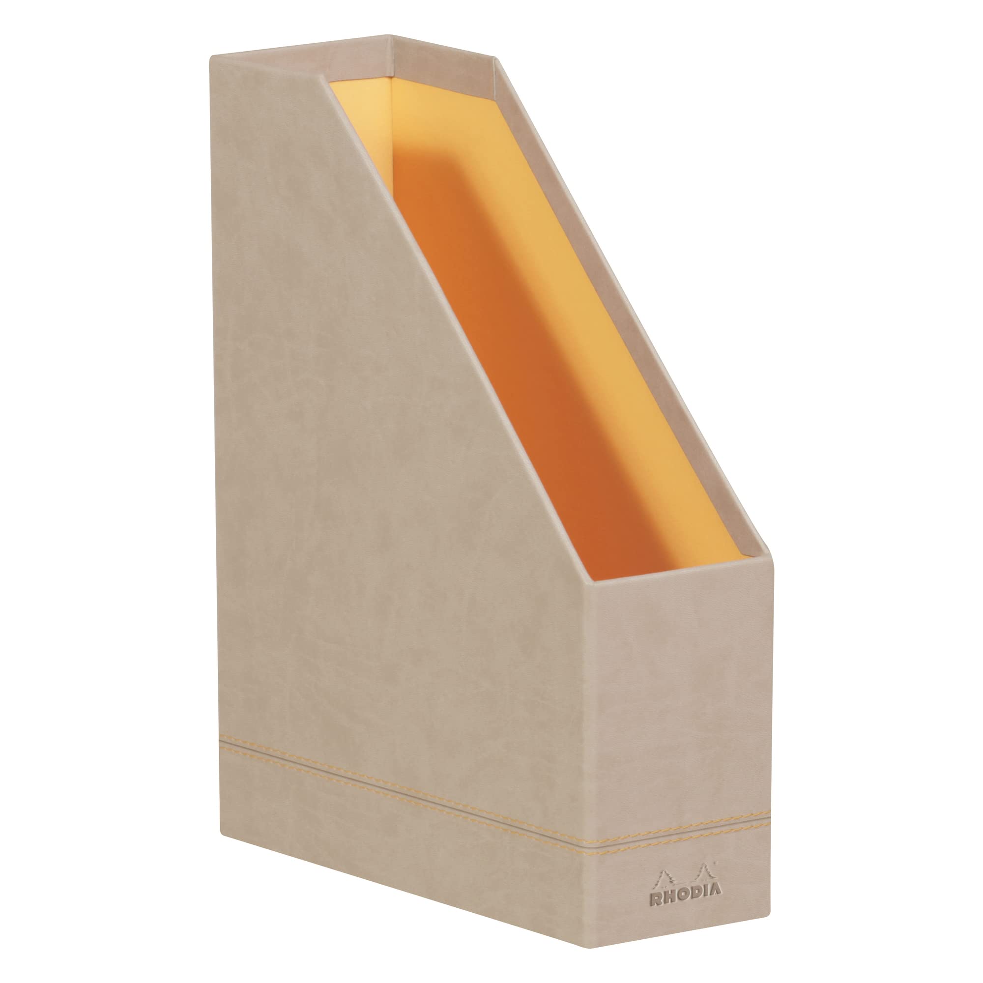 Estuche Plumier Rhodiarama Iris De RHODIA - Piel Sintética, 23x5x5 Cm, Cremallera Larga, Para Bolígrafos Y Lápices