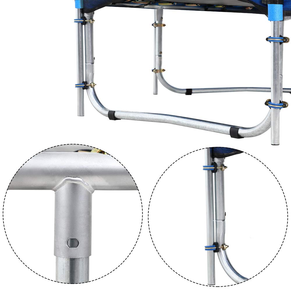 Monzana Trampolin Ø 244/305/366/426 cm Komplettset inkl. Sicherheitsnetz, Leiter, Randabdeckung & Zubehör Kindertrampolin Gartentrampolin