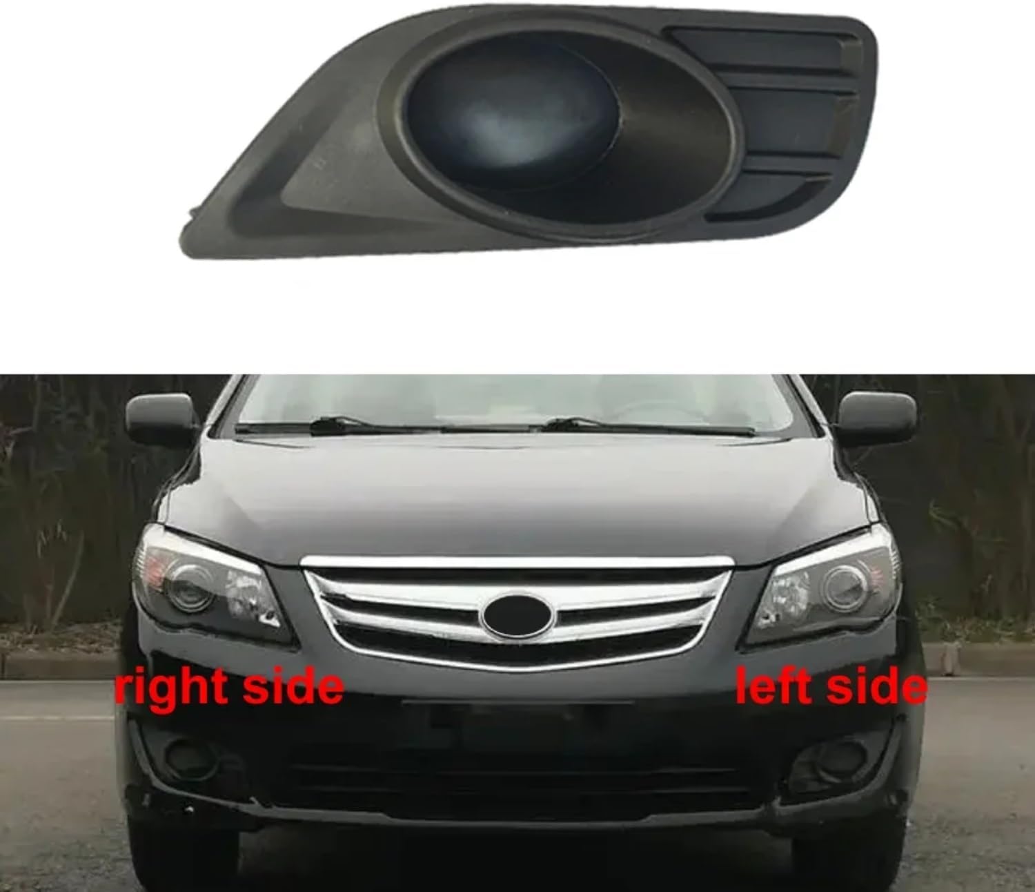 Fog Light Cover Bezels, For BYD, For L3 No Hole Car Accessories Fog Lamp Cover Front Lower Bumper Fogs Light Frame Vent Grille Trims Panel(Left and Right)