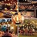 25Ft LED Outdoor String Lights, G40 Globe Patio String Lights Waterproof with 27 Shatterproof Bulbs, Hanging Outdoor Christmas Decorations Lights for Backyard Garden Bistro Wedding Party Decor, White